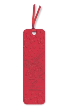 Alice's Adventures in Wonderland: White Rabbit Artisan Art Vegan Leather Bookmarks (pack of 10)
