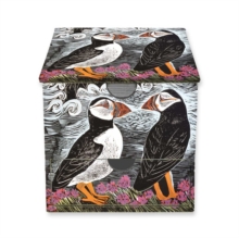 Angela Harding: Fair Isle Puffins Memo Box with Drawer