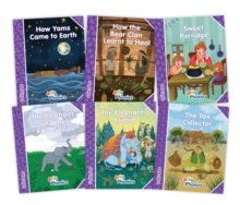 Jolly Phonics Folktales Purple Readers (Level 5) Complete Set (1-6) : in Precursive Letters (British English edition)