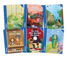 Jolly Phonics Folktales Blue Readers (Level 4) Complete Set (1-6) : in Precursive Letters (British English edition)