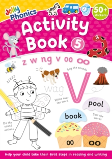 Jolly Phonics Activity Book 5 : in Precursive Letters (British English edition)