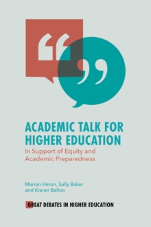 Academic Talk for Higher Education : In Support of Equity and Academic Preparedness