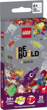 LEGO Books: ReBuild Activity Cards: Space (with over 30 activity cards and 25 LEGO elements)