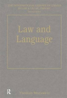 Law and Language, Hardback Book Law and Language, Hardback Book