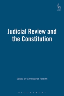 Judicial Review and the Constitution, Hardback Book Judicial Review and the Constitution, Hardback Book