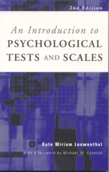 An Introduction to Psychological Tests and Scales, Paperback / softback Book An Introduction to Psychological Tests and Scales, Paperback / softback Book