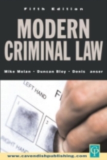 Modern Criminal Law : Fifth Edition