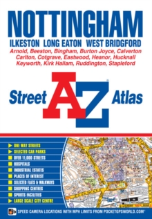 Nottingham A-Z Street Atlas, Paperback Book Nottingham A-Z Street Atlas, Paperback Book