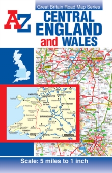Central England & Wales Road Map, Sheet map, folded Book Central England & Wales Road Map, Sheet map, folded Book