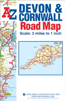 Devon & Cornwall Road Map, Sheet map, folded Book Devon & Cornwall Road Map, Sheet map, folded Book