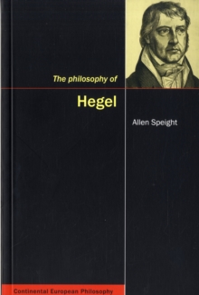 The Philosophy of Hegel, Paperback / softback Book The Philosophy of Hegel, Paperback / softback Book