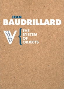 The System of Objects, Paperback Book The System of Objects, Paperback Book