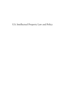 US Intellectual Property Law and Policy