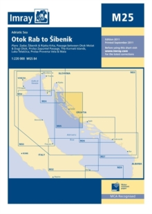 Imray Chart M25 : Otok Rab to Sibenik, Sheet map, folded Book Imray Chart M25 : Otok Rab to Sibenik, Sheet map, folded Book
