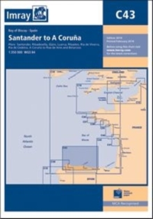 Imray Chart C43 : Santander to A Coruna, Sheet map, folded Book Imray Chart C43 : Santander to A Coruna, Sheet map, folded Book