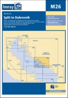 Imray Chart M26 : Split to Dubrovnik, Sheet map, folded Book Imray Chart M26 : Split to Dubrovnik, Sheet map, folded Book