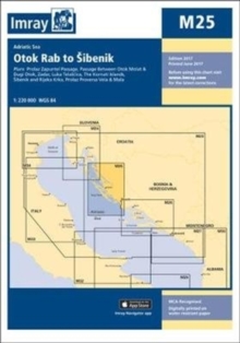 Imray Chart M25 : Otok Rab to Sibenik, Sheet map, folded Book Imray Chart M25 : Otok Rab to Sibenik, Sheet map, folded Book