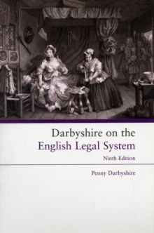Darbyshire on the English Legal System, Paperback Book Darbyshire on the English Legal System, Paperback Book