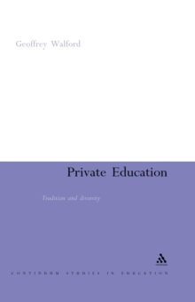 Private Education : Tradition and Diversity