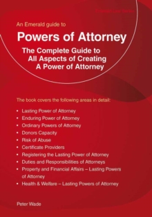 Powers Of Attorney, Paperback Book Powers Of Attorney, Paperback Book