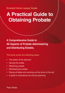A Practical Guide to Obtaining Probate, Paperback Book A Practical Guide to Obtaining Probate, Paperback Book