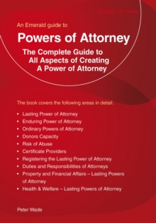 Powers of Attorney, Paperback Book Powers of Attorney, Paperback Book