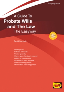 Probate Wills and the Law : The Easyway, Paperback Book Probate Wills and the Law : The Easyway, Paperback Book
