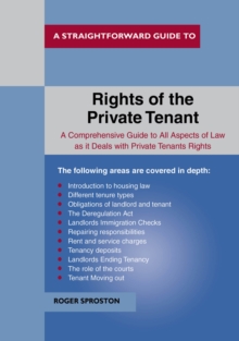 The Rights Of The Private Tenant, Paperback / softback Book The Rights Of The Private Tenant, Paperback / softback Book