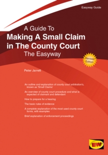 Making A Small Claim In The County Court, Paperback / softback Book Making A Small Claim In The County Court, Paperback / softback Book