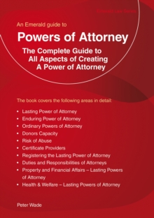 An Emerald Guide To Powers Of Attorney : Revised Edition