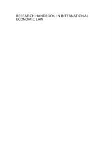 Research Handbook in International Economic Law