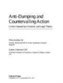 Anti-Dumping and Countervailing Action : Limits Imposed by Economic and Legal Theory