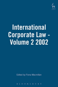 International Corporate Law - Volume 2 2002