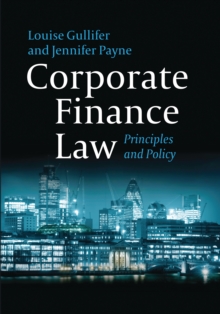 Corporate Finance Law : Principles and Policy