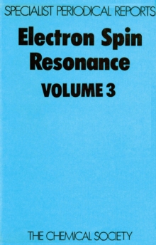 Electron Spin Resonance : Volume 3