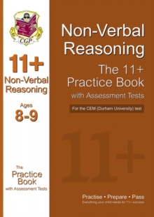 11+ Non-verbal Reasoning Practice Book with Assessment Tests (Age 8-9) for the CEM Test, Paperback Book 11+ Non-verbal Reasoning Practice Book with Assessment Tests (Age 8-9) for the CEM Test, Paperback Book