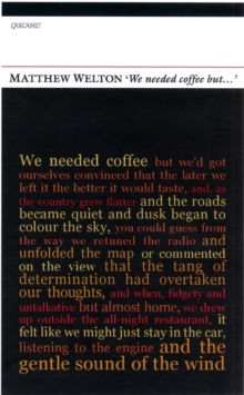 'We Needed Coffee but...', Paperback / softback Book 'We Needed Coffee but...', Paperback / softback Book