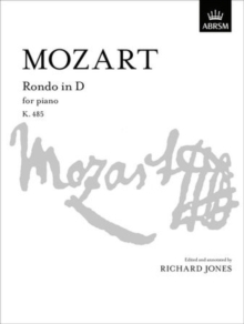 Rondo in D, K. 485, Sheet music Book Rondo in D, K. 485, Sheet music Book