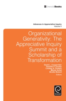Organizational Generativity, Hardback Book Organizational Generativity, Hardback Book
