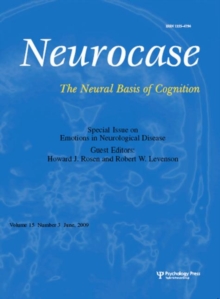 Emotions in Neurological Disease : A Special Issue of Neurocase, Paperback Book Emotions in Neurological Disease : A Special Issue of Neurocase, Paperback Book