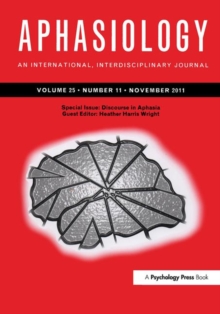 Discourse in Aphasia, Paperback Book Discourse in Aphasia, Paperback Book