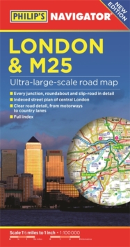 Philip's London and M25 Navigator Road Map, Paperback Book Philip's London and M25 Navigator Road Map, Paperback Book