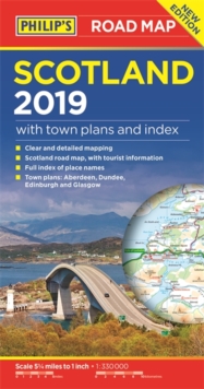 Philip's Scotland Road Map, Paperback Book Philip's Scotland Road Map, Paperback Book