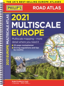 2021 Philip's Multiscale Road Atlas Europe : (A4 Spiral binding), Spiral bound Book 2021 Philip's Multiscale Road Atlas Europe : (A4 Spiral binding), Spiral bound Book