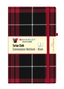 MacQueen of Skye Tartan Blank Notebook: Large 21cm x 13cm : Waverley Scotland Tartan Cloth Commonplace Notebook