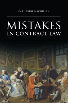 Mistakes in Contract Law, Paperback / softback Book Mistakes in Contract Law, Paperback / softback Book