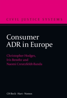 Consumer ADR in Europe, Hardback Book Consumer ADR in Europe, Hardback Book