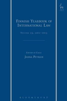 Finnish Yearbook of International Law, Volume 23, 2012-2013