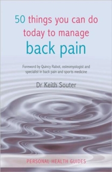 50 Things You Can Do Today To Manage Back Pain, Paperback Book 50 Things You Can Do Today To Manage Back Pain, Paperback Book
