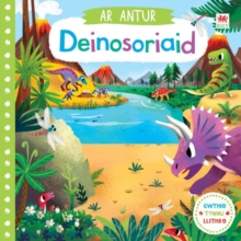 Cyfres Gwthio, Tynnu, Llithro: Ar Antur Deinosoriaid, Hardback Book Cyfres Gwthio, Tynnu, Llithro: Ar Antur Deinosoriaid, Hardback Book